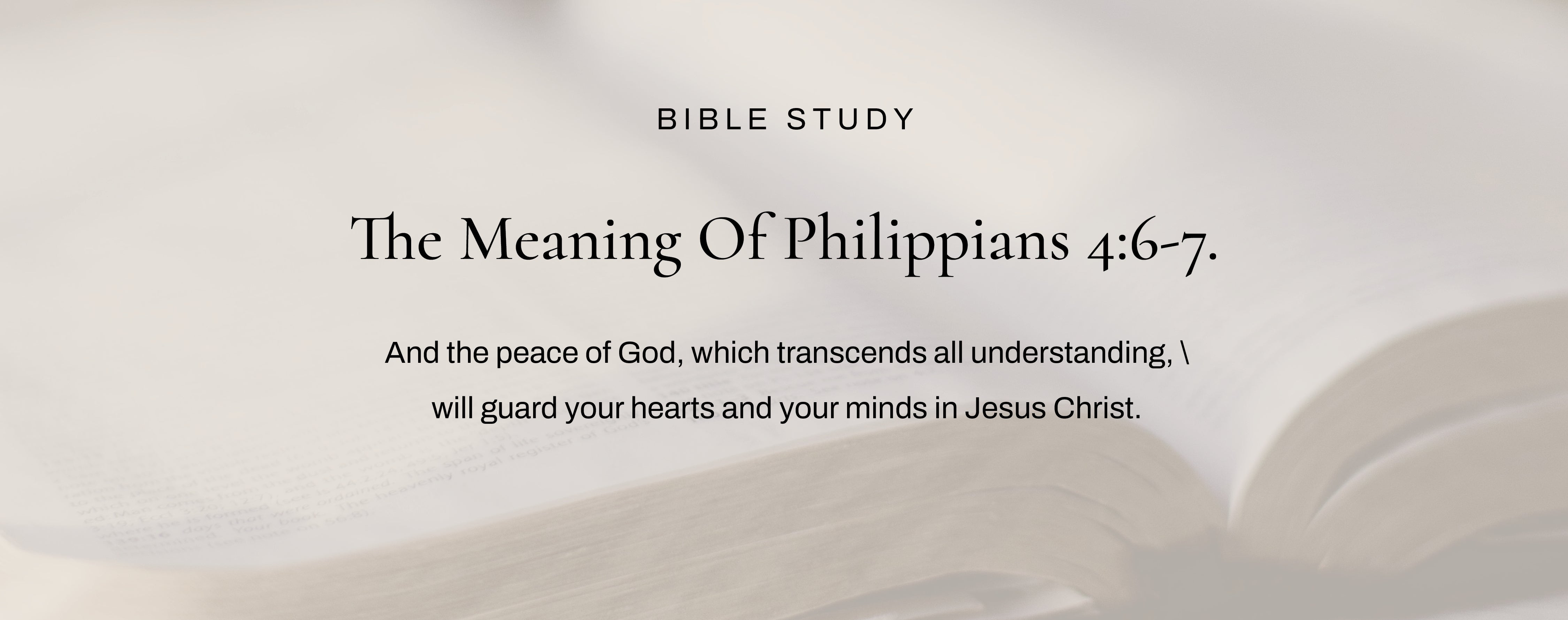 Comparing Philippians 4:6 Never worry about anything – God's Word