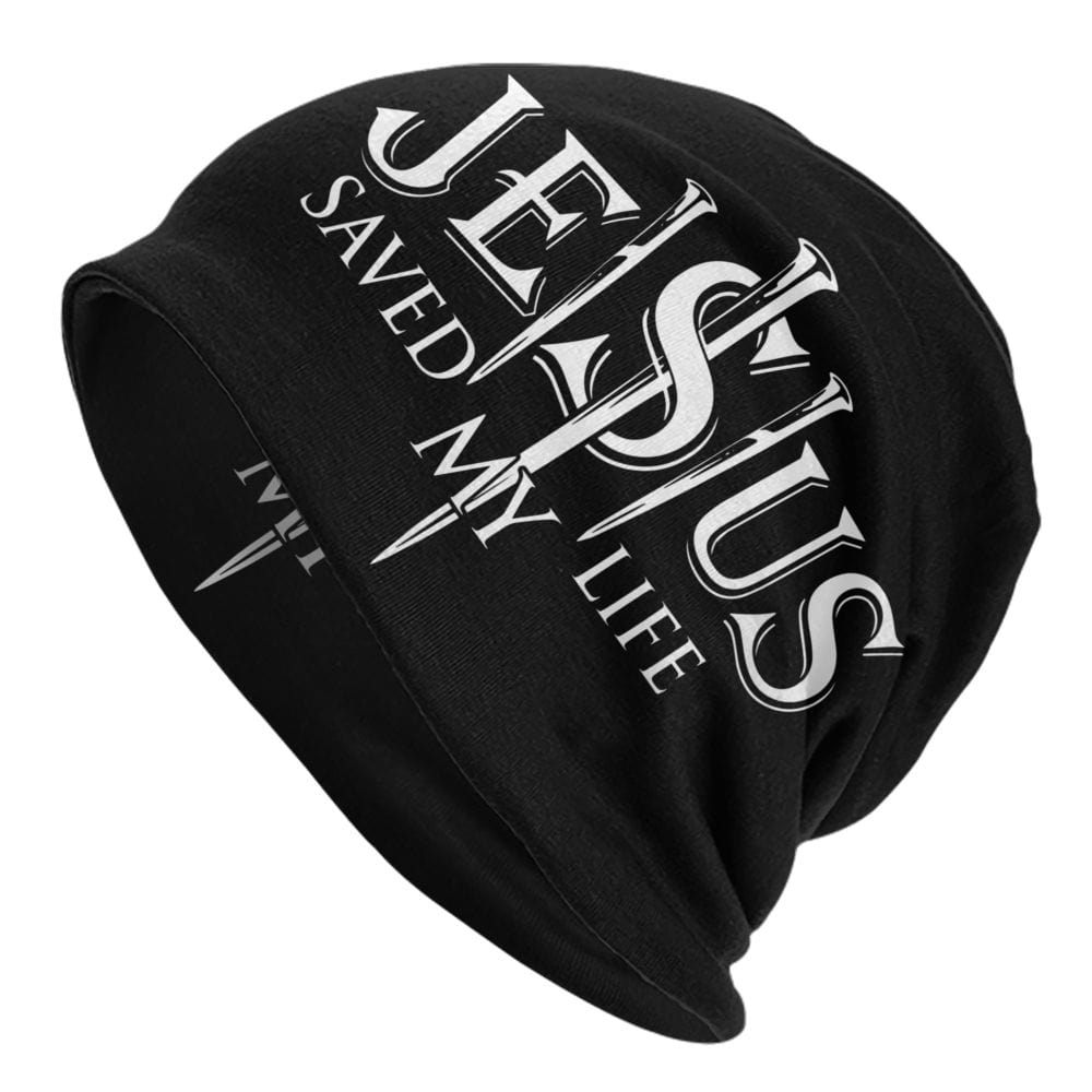 Black and White Jesus Beanie Hats Religious Faith Beanies for Men