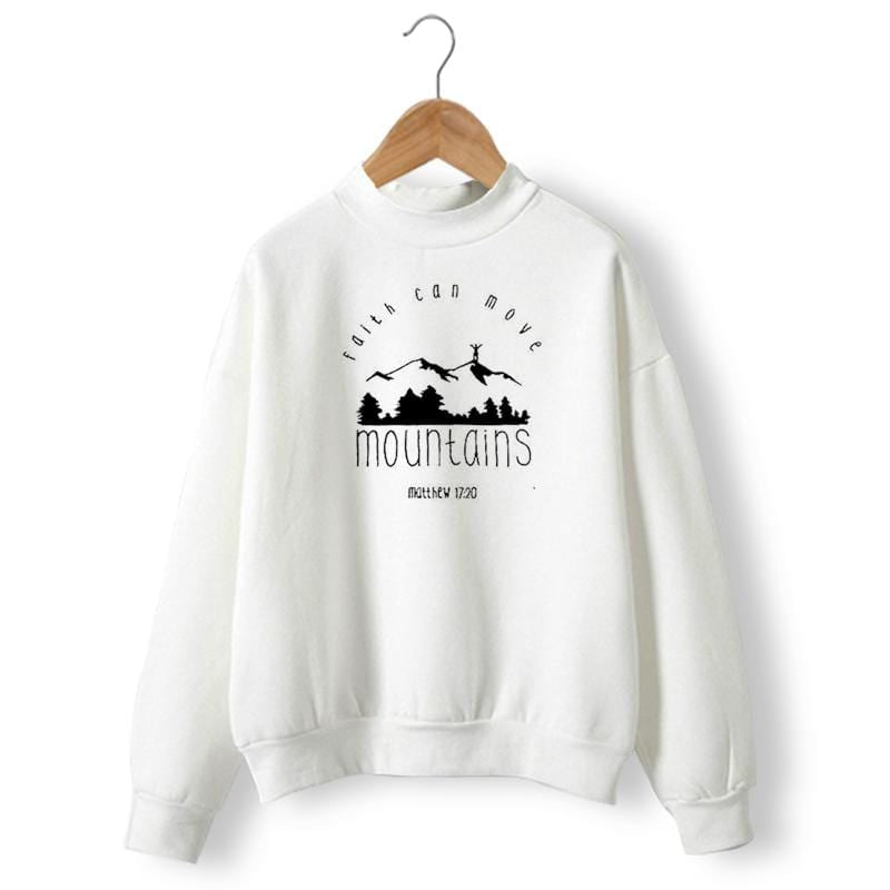 Faith can discount move mountains sweatshirt