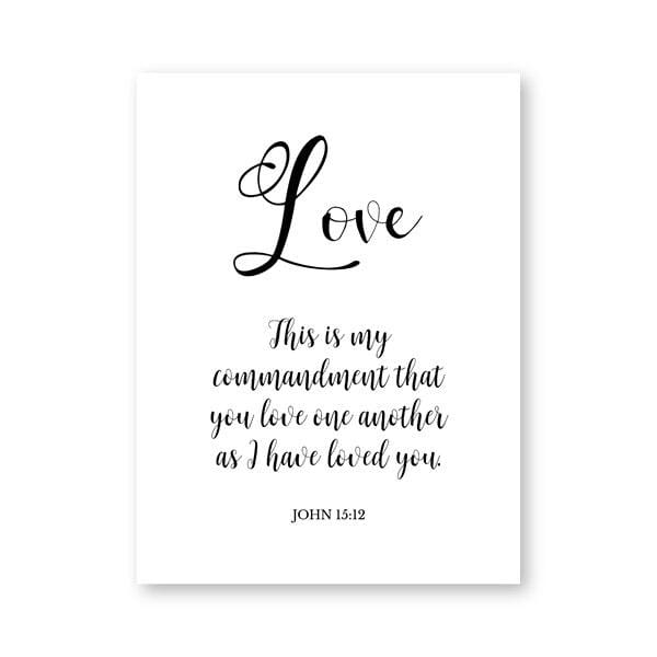 Love One Another Wall Art | Lord's Guidance