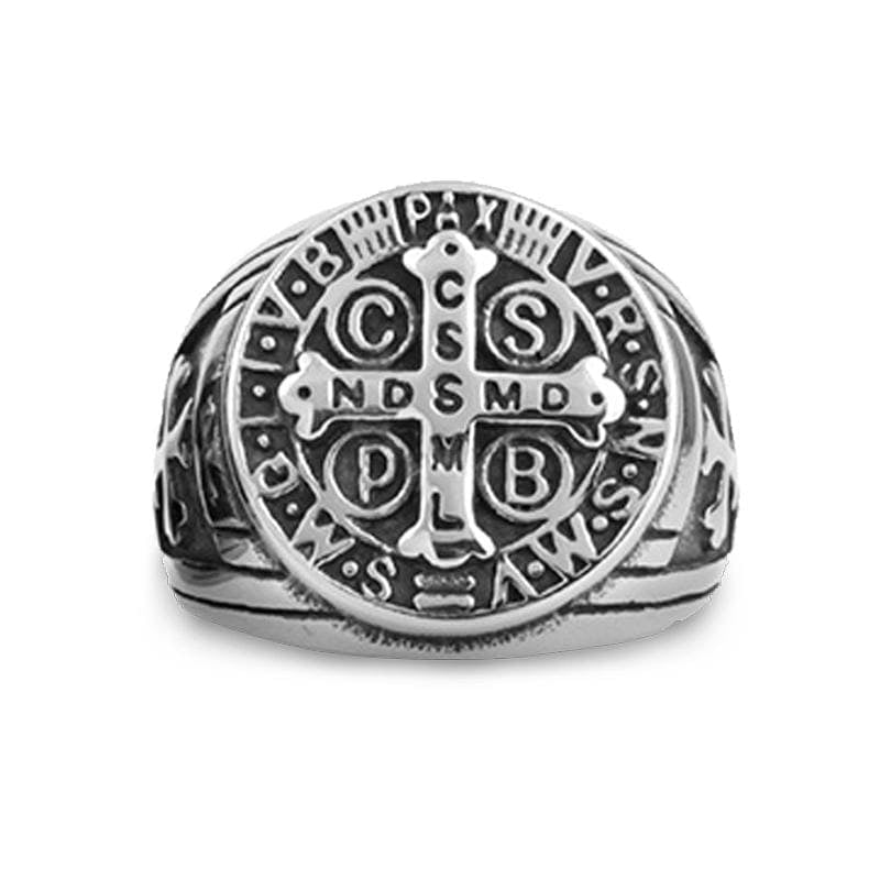 St Benedict Signet Ring Lord's Guidance - Main Image