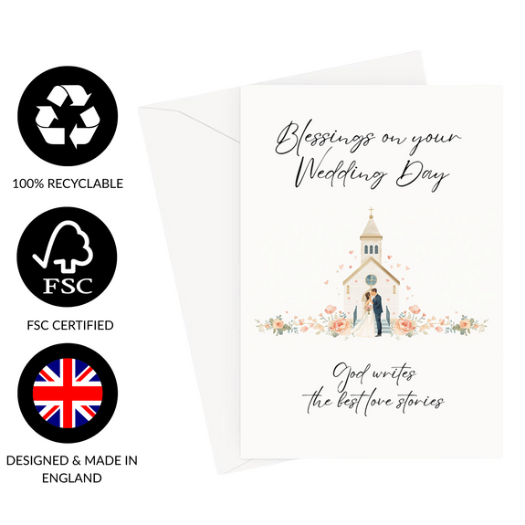 Blessings On Your Wedding Day Greeting Card