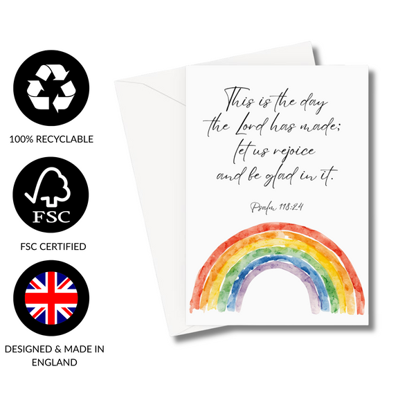 This Is The Day The Lord Has Made Psalm 118:24 Greeting Card