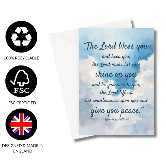 The Lord Bless you...Numbers 6:24-26 Greeting Card