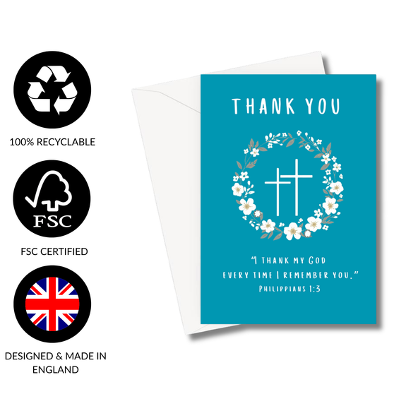 Thank You Philippians 1:3 Greeting Card
