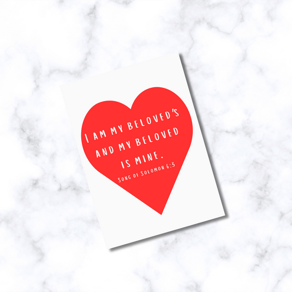 Song of Solomon 6:3 Anniversary Love Greeting Card