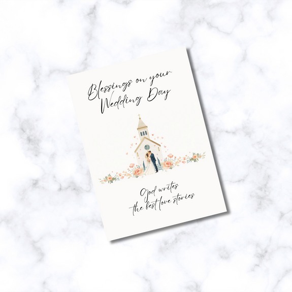 Blessings On Your Wedding Day Greeting Card