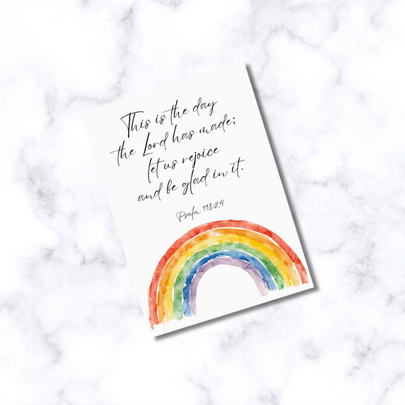 This Is The Day The Lord Has Made Psalm 118:24 Greeting Card