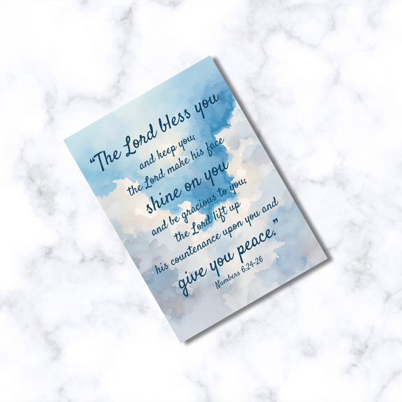 The Lord Bless you...Numbers 6:24-26 Greeting Card