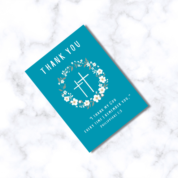 Thank You Philippians 1:3 Greeting Card