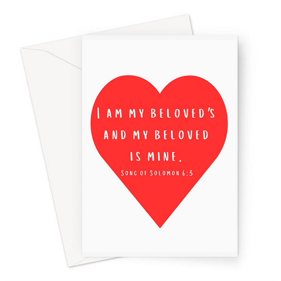 Song of Solomon 6:3 Anniversary Love Greeting Card