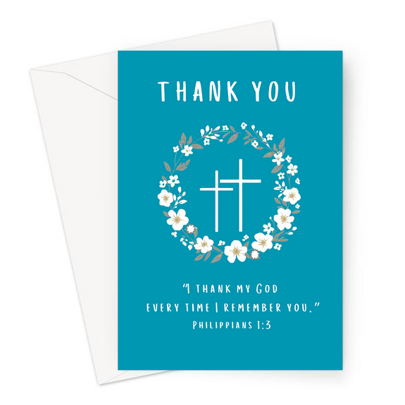 Thank You Philippians 1:3 Greeting Card