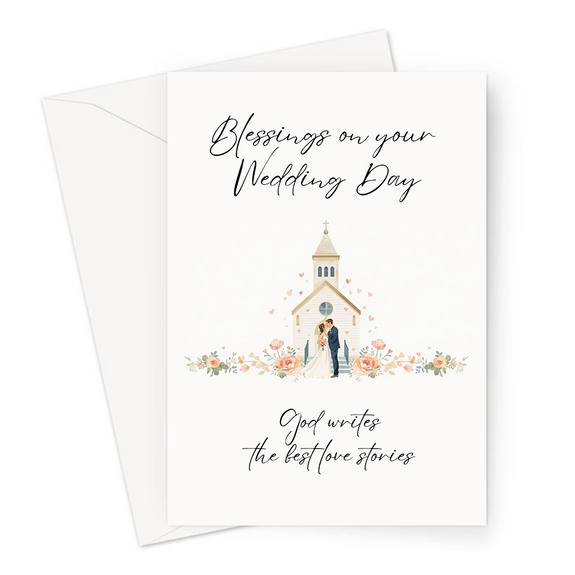 Blessings On Your Wedding Day Greeting Card