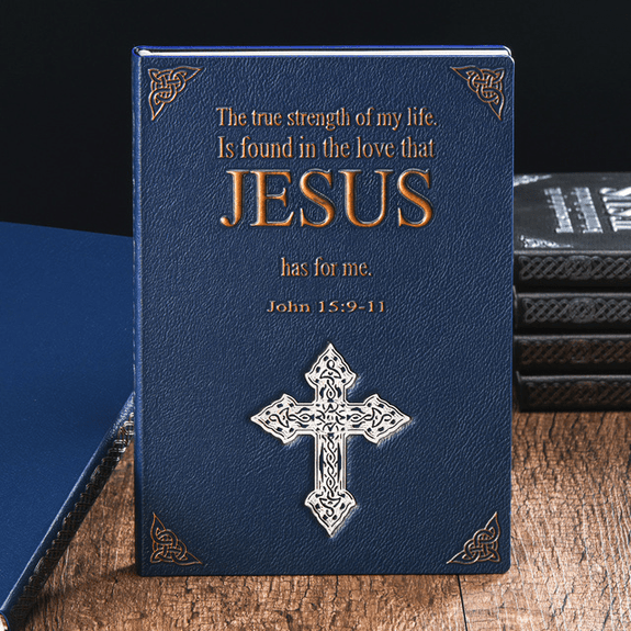 Embossed Christian Cross A5 Journal