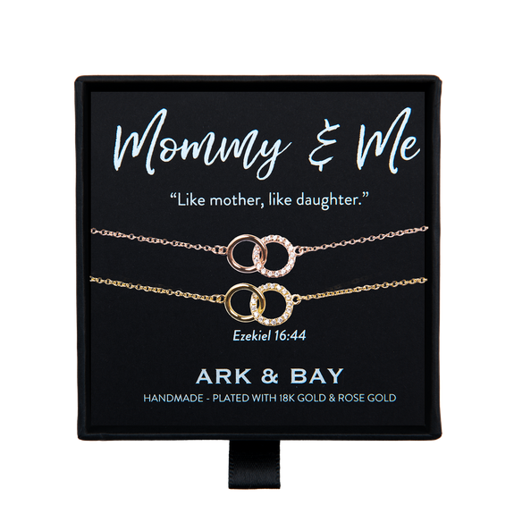 Mommy And Me Double Circle Bracelet | Ezekiel 16:44