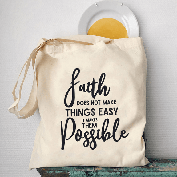 Religious Symbols and Quotes Canvas Tote Bags