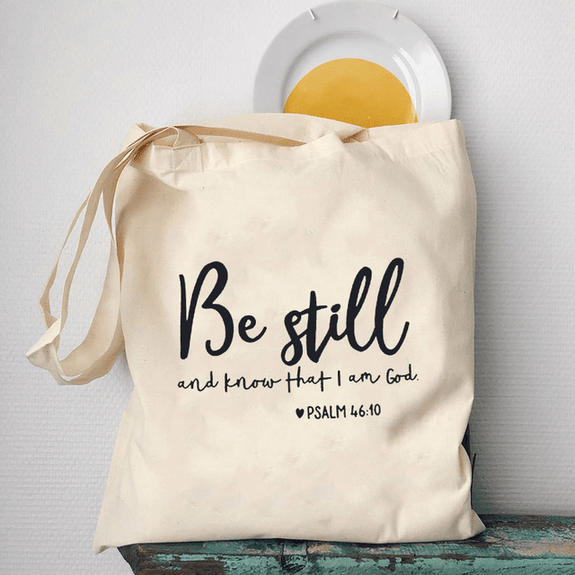 Religious Symbols and Quotes Canvas Tote Bags