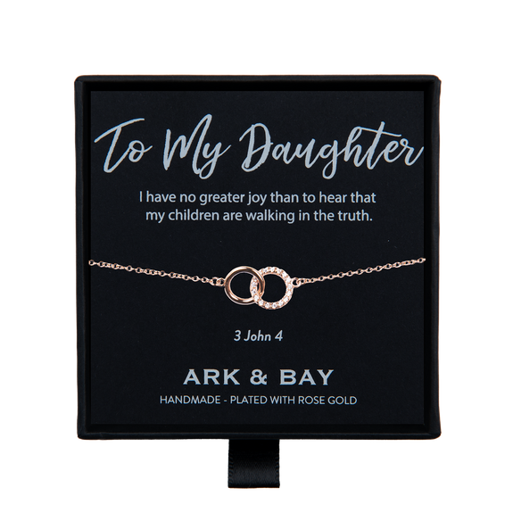 To My Daughter Double Circle Bracelet | 3 John 4
