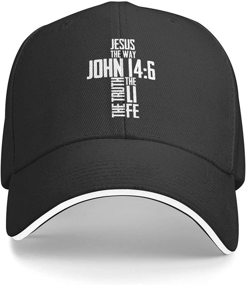 John 14:6 Bible Verse Baseball Cap