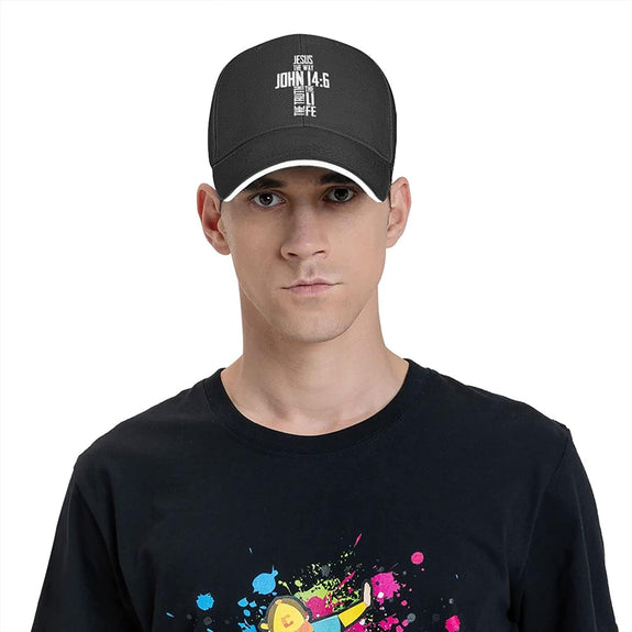 John 14:6 Bible Verse Baseball Cap