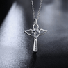 Angel Wings Necklace with Cross