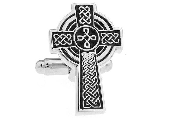 Celtic-Cross-Cufflink