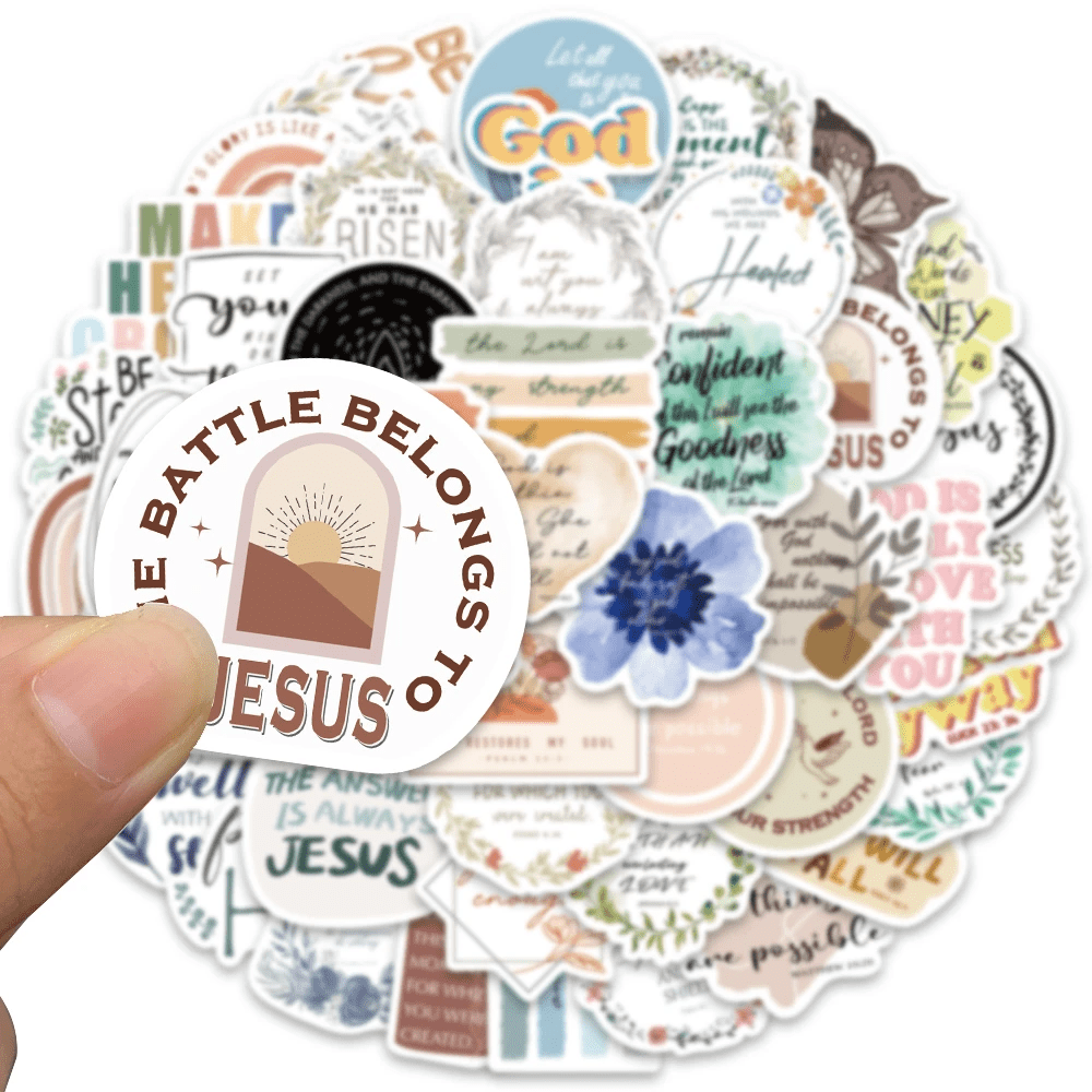 Bohemian Bible Series Stickers | Boho Stickers | Christian Church Gifts |  Christian Boho Stickers | Boho Abstract | Bible Boho Stickers