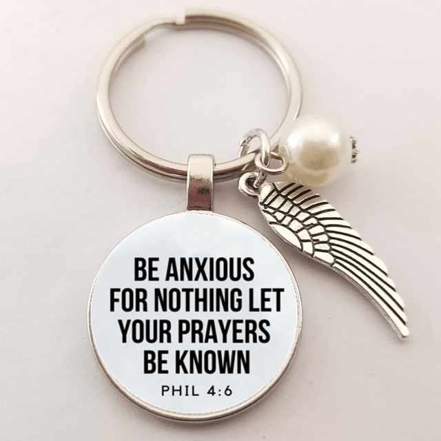 Christian Bible Verse Keyrings | Religious Faith Quotes Key Rings ...