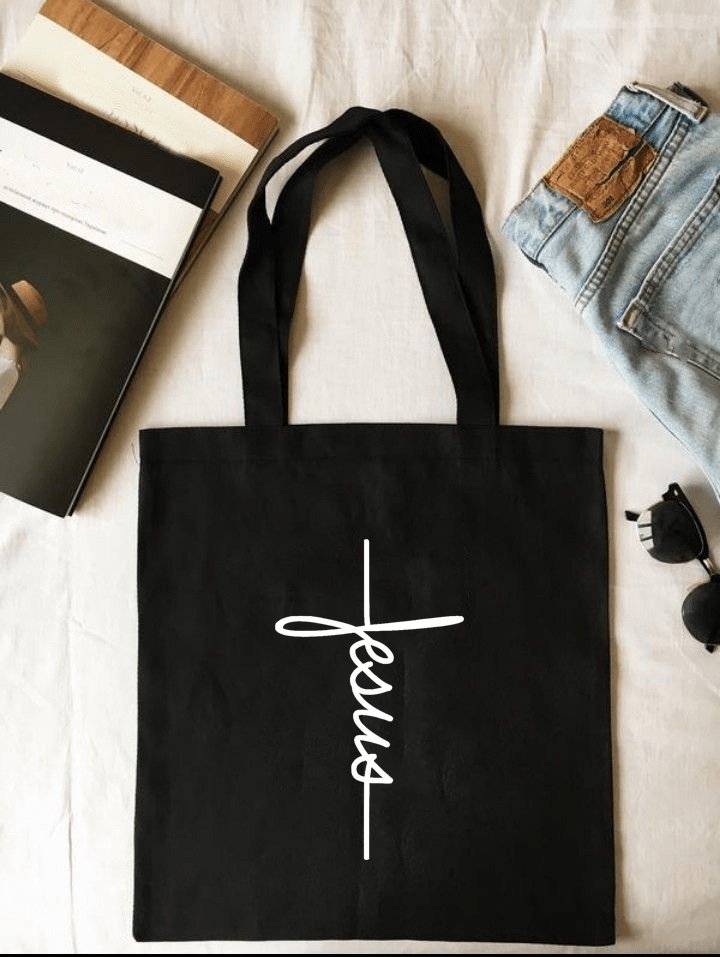 Christian Faith Quotes Tote Bags