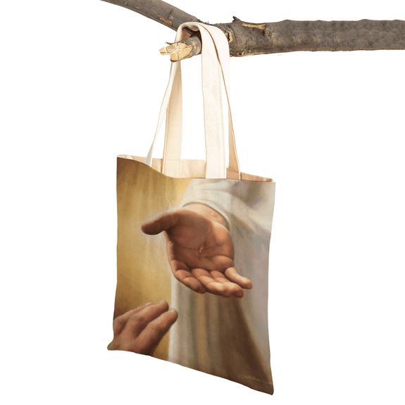 Christian Jesus Christ Print Canvas Tote Bags