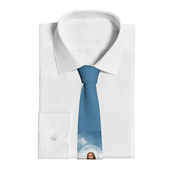 Christian Jesus Print Necktie