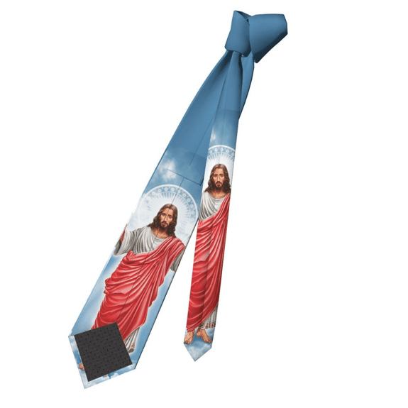 Christian Jesus Print Necktie