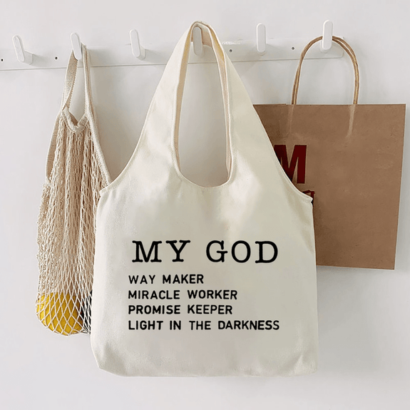 Christian Quotes Canvas Tote Bags