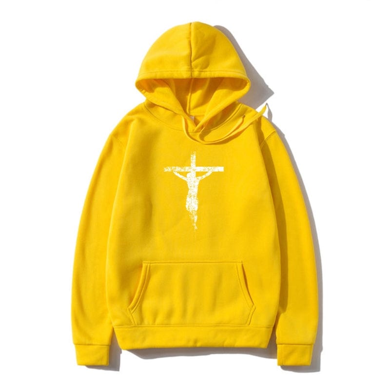 Christian Jesus Cross Hoodie | Religious Hoodie with Crucifix | Lord's ...