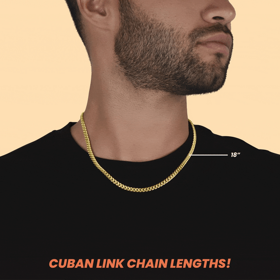 Cuban Link Chain - Men's Necklace - Isaiah 43:2