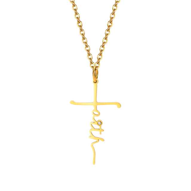 Christian Faith Cross Necklace