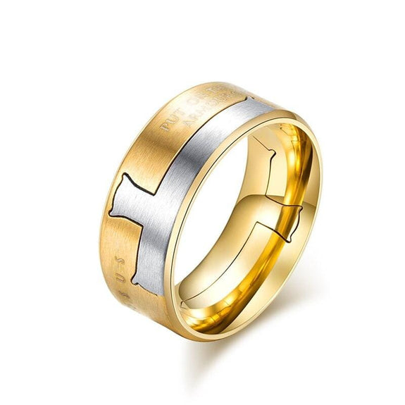 armor of god ring gold