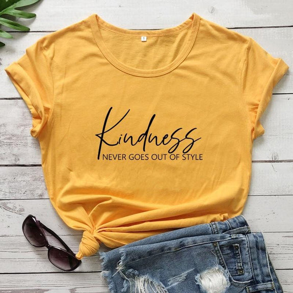 kindness-never-goes-out-of-style-christian-shirt-yellow