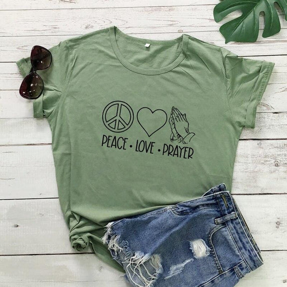 peace love prayer shirt