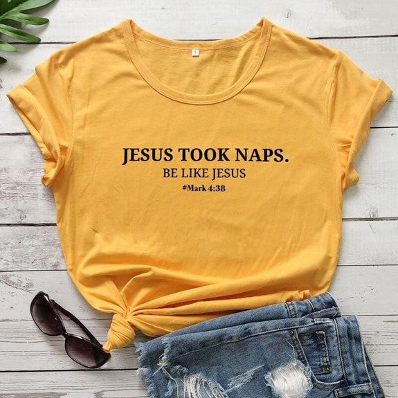 jesus-took-naps-be like jesus yellow shirt