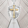 cross-and-shield-necklace pendant