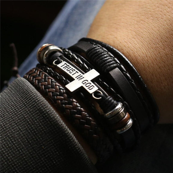 GOD IS WITH ME - Braided Bar Bracelet – Faithlets