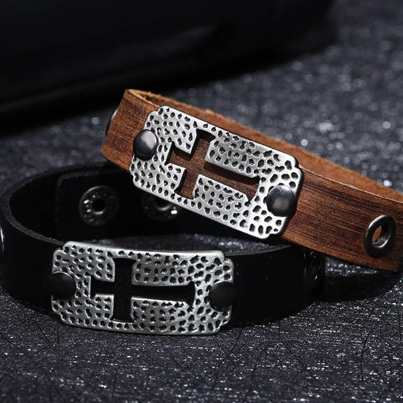 cross-cuff-bangle-bracelet christian mens