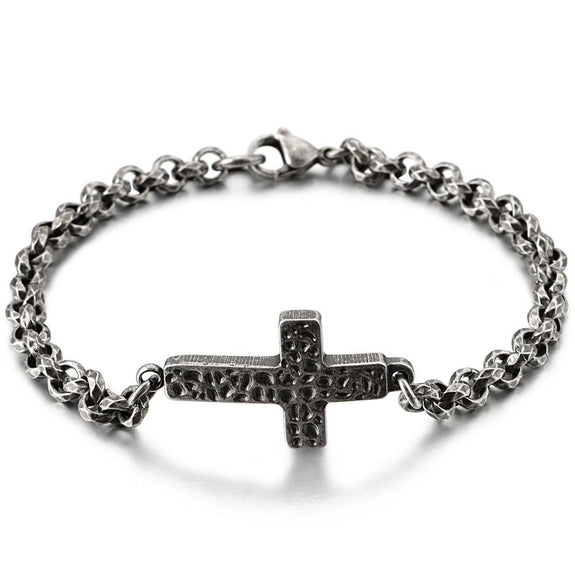 Bracelet With Cross Sideways