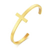 cross cuff bracelet golden
