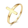 cross ring for girls gold