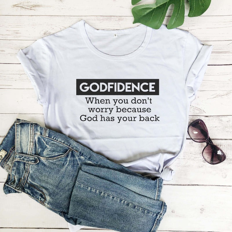 godfidence womens t-shirt