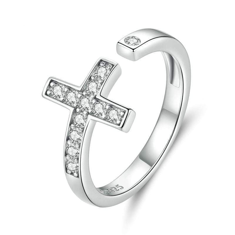 christian silver ring