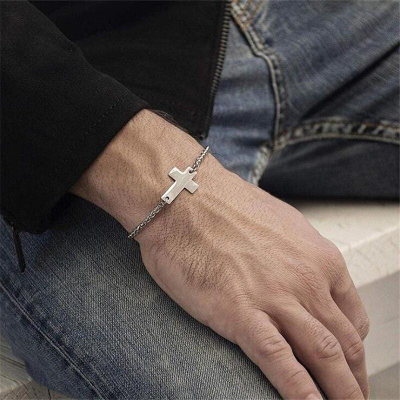 cross-bracelet-chain-for-men-steel