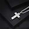 stainless steel cross pendant necklace for men